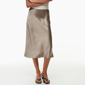 Aritzia babaton midi slip skirt